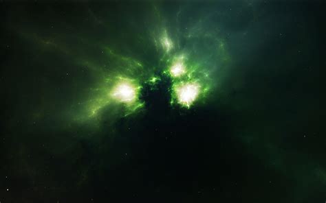 Green Supernova Free Wallpaper