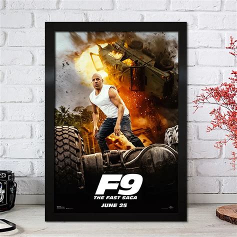 fast saga vin diesel  poster aesthetic wall decor