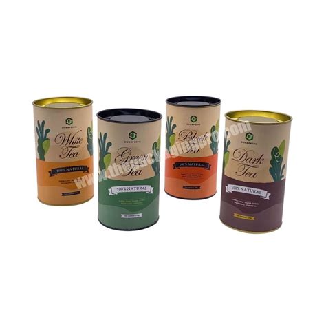 Customized Air Tight Small Spice Coffee Powder Tea Paper Tube Cardboard