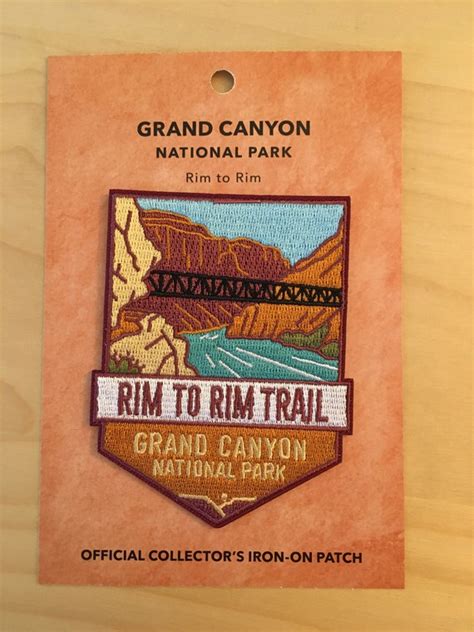 Official Grand Canyon National Park Souvenir Patch Rim To Rim Etsy