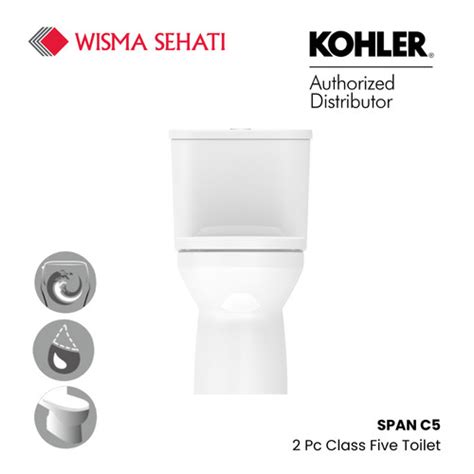 Promo Kohler Span 2pc Class Five Toilet W Quiet Close Seat 35579id S 0 Cicil 0 3x Kab