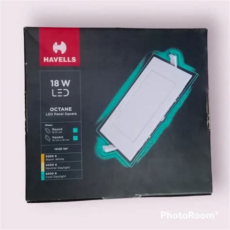 Havells W Octane Led Square Panel Light K Natural White At Rs