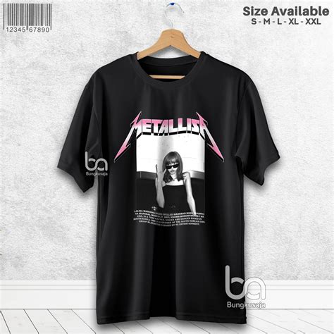 Jual Kaos Metalica Lalisa Manoban Metalisa Lisa Blackpink Baju Distro