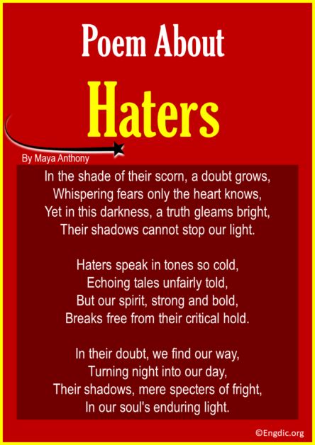 10 Short Poems About Haters EngDic