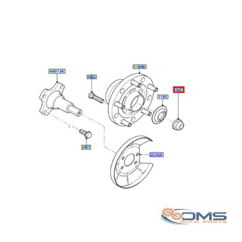 Ford Transit Rear Hub Nut Oms Auto Parts