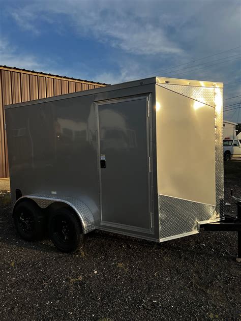 Fast Cargo Pewter 6x12 Tandem Axle Enclosed Trailers For Sale Collins