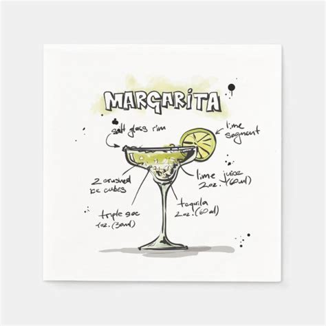 Margarita Napkins Zazzle Ca