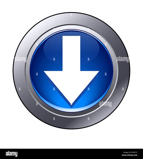 Download, button Icon Stock Photo - Alamy