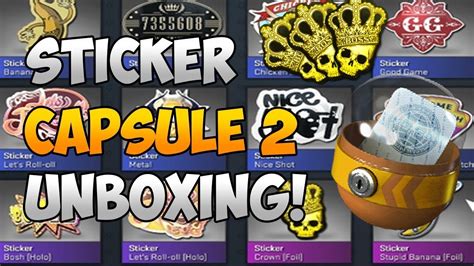 CS GO STICKER CAPSULE 2 OPENING Hunt For Crown Foil Episode 1 YouTube