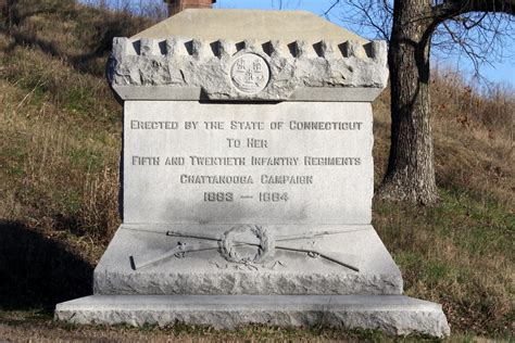 Orchard Knob Connecticut Monument With The Civil War Batt Flickr