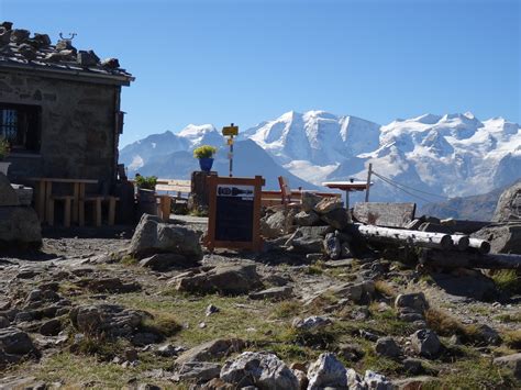 Muottas Muragl Segantini Hut Pontresina Hiking Route