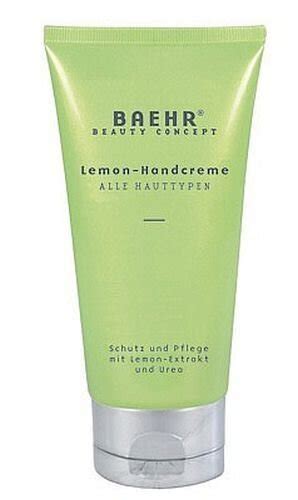 Baehr Beauty Concept Lemon Handcreme Mit Urea Ml