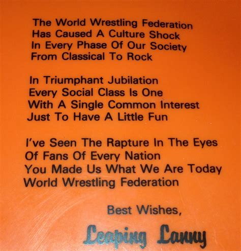 Someone Bought This: Leaping Lanny Poffo frisbees - WrestleCrap - The ...