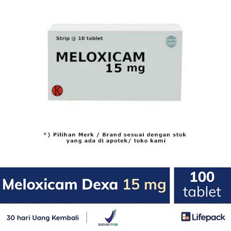 Obat Meloxicam Obat Asam Urat Dosis Aturan Pakai Efek Samping