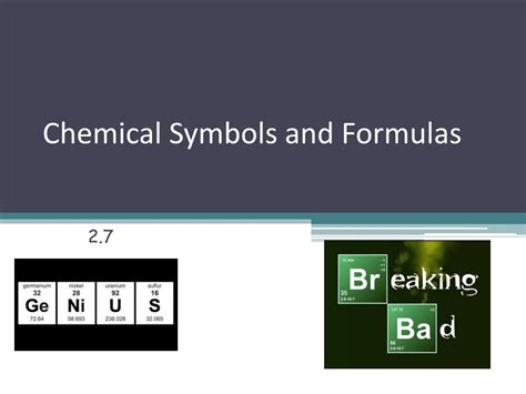 Ppt Chemical Symbols And Formulas Powerpoint Presentation Free Download Id 6494100