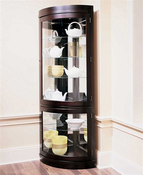 Modern Corner Curio Cabinet | Foter