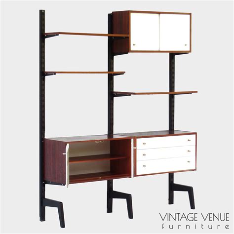 Rosewood Wall Unit By A Slotboom Lockwood Vintage Venue Furniture