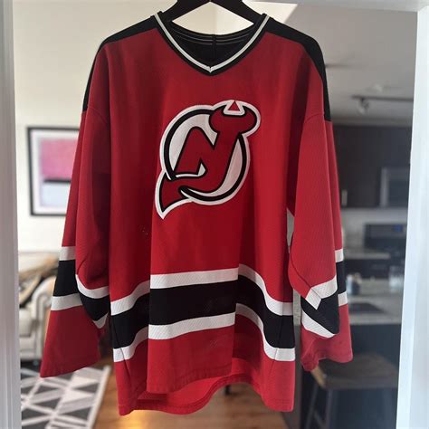 NJ Devils team Jersey #hockey #Devils #NJ XL but... - Depop