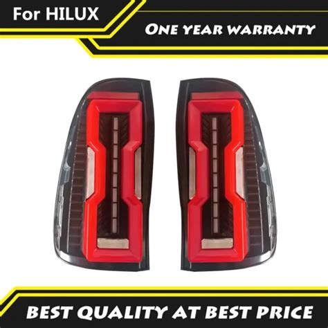 Led Tail Lights For Toyota Hilux Ute Revo Smoked Turn Signal