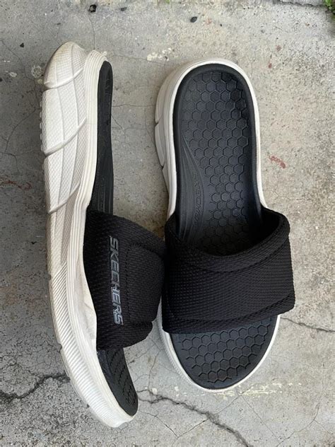 Skechers Slides Mens Fashion Footwear Flipflops And Slides On Carousell