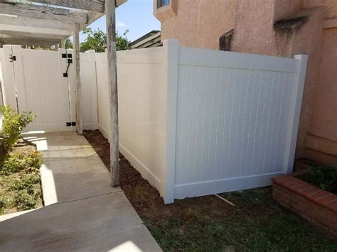 Temecula Vinyl Privacy Fencing Rock Solid Fence