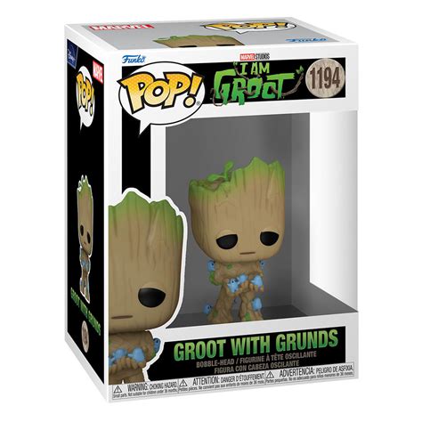 Funko Pop Marvel I Am Groot 1194 Groot With Grunds Goodies Store