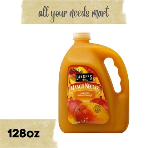 Langers • Mango Nectar • Juice • 128oz Lazada Ph