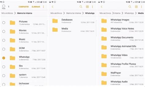 Dónde está la carpeta de WhatsApp Android iPhone
