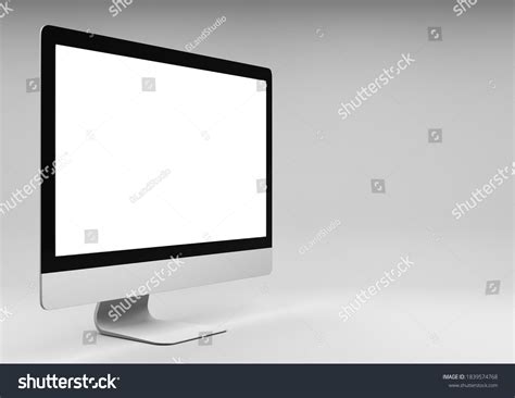 computer monitor display blank screen  stock illustration