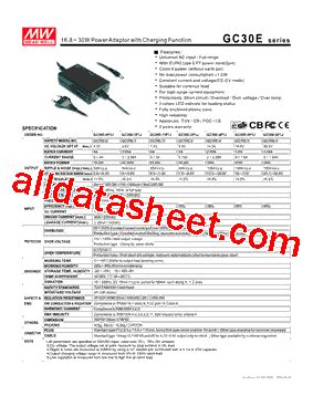 Gc E Datasheet Pdf Mean Well Enterprises Co Ltd