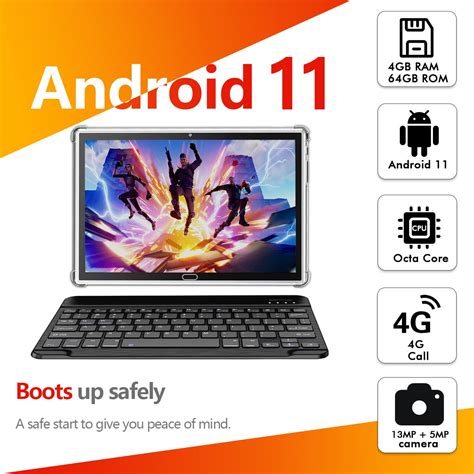 Snapklik Tablet 2024 Newest 2 In 1 Tablets 10 Inch Android 13