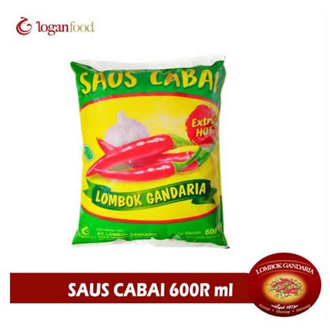 Jual Saus Cabe Lombok Gandaria Saos Sambal Pedas Extra Hot Gram