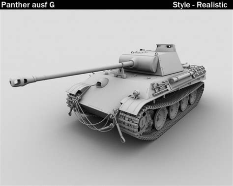 3d model panther ausf g