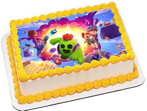 Cialda Ostia Senza Glutine Per Torta Rettangolare Brawl Stars