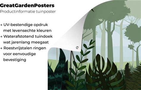 Tuinposter Jungle Planten Tropisch Jongen Meisje Kinderen