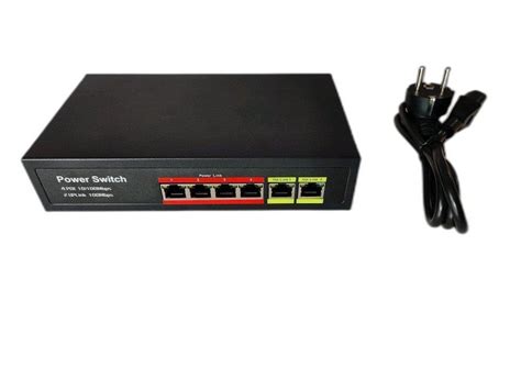 6 Channel 4 Plus 2 Smart POE Switch, LAN Capable, Black at ₹ 2200/piece ...