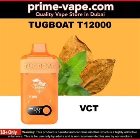 New Tugboat T12000 Disposable Vape In Dubai Best 12000 Puffs