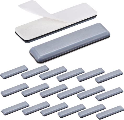 DXLing 20 Pieces Self Adhesive Furniture Glides Teflon 70 X 19 Mm