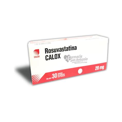 ROSUVASTATINA CALOX 20MG X 30 TAB Farmacia San Antonio