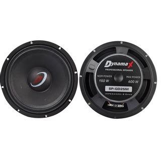 Pair Dynamax Inch Woofer Watt Ohm Srazdx Gd M Bubble