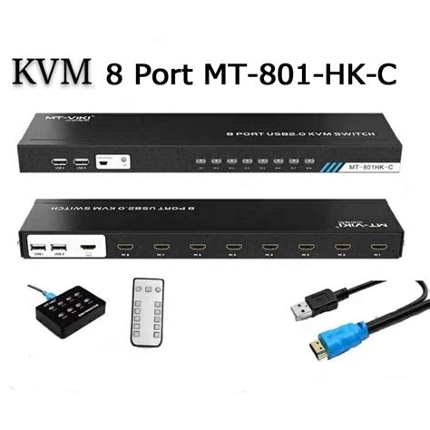 Hdmi Kvm 8 Ports Kvm Switch Hdmi Mt Viki 4k 30hz ส่งจากไทย Shopee