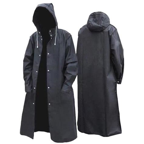 Ponchos de Pluie Portables Imperméable Homme à Manches Longues