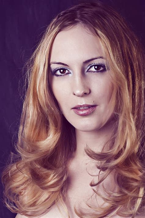 Glamour Portrait Of Blonde Woman Stock Image Image Of Clean Natural