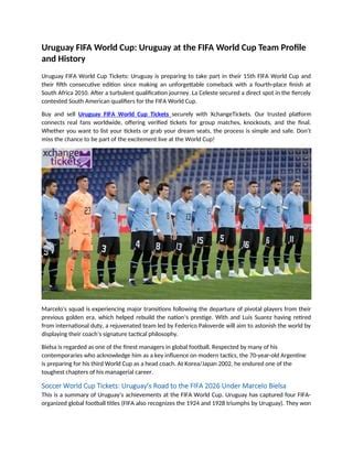 Uruguay FIFA World Cup Uruguay at the FIFA World Cup Team Profile and ...