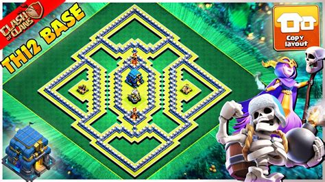 NEW STRONGEST Town Hall 12 TH12 FARMING Base With CopyLink 2022