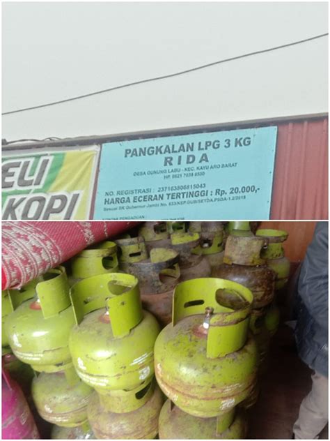 Pangkalan Gas Rida Lpg 3 Kg Di Gunung Labu Di Duga Menjual Lebih Dari