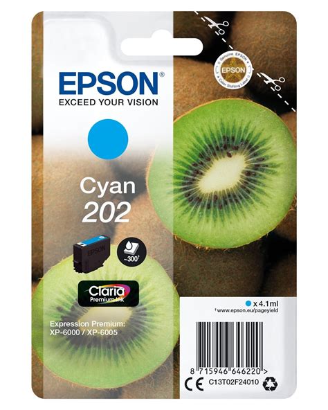 Epson Kiwi Singlepack Cyan 202 Claria Premium Tinte EBay