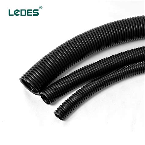 Ledes Solar Split Flexible Conduit Electrical Pvc Corrugated Conduit