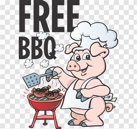 Pig Roast Barbecue Roasting Grilling Clip Art Cartoon Transparent PNG