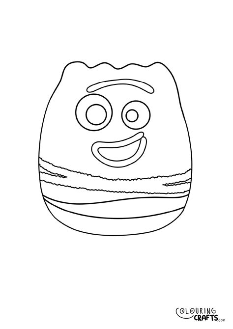 Toy Story Forky Squishmallows Printable Colouring Page Colouring Crafts